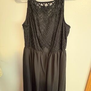 Maurices Black Lace Midi Dress